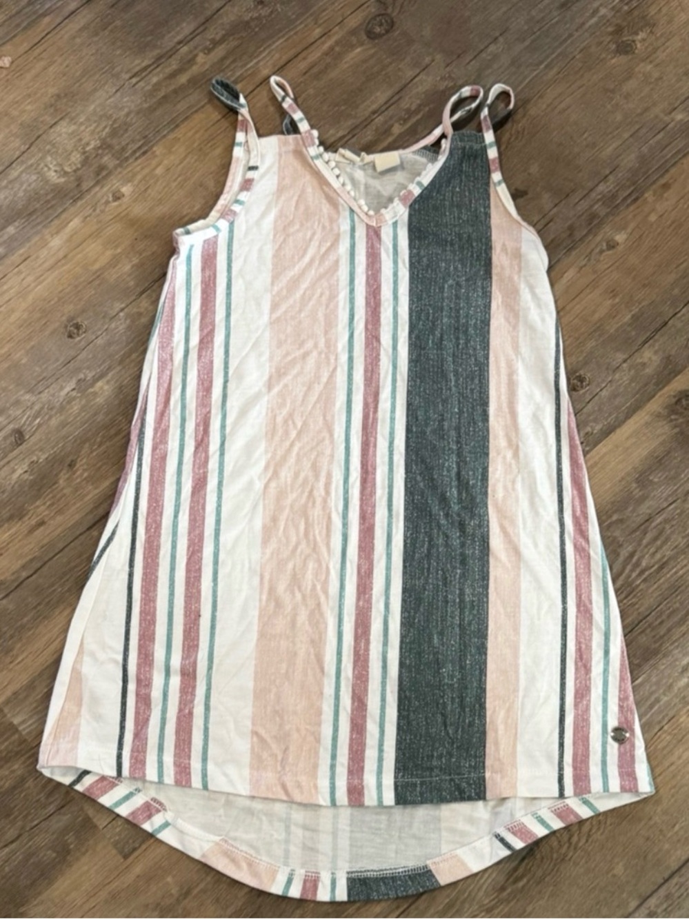 Roxy vertical striped sleeveless tank top